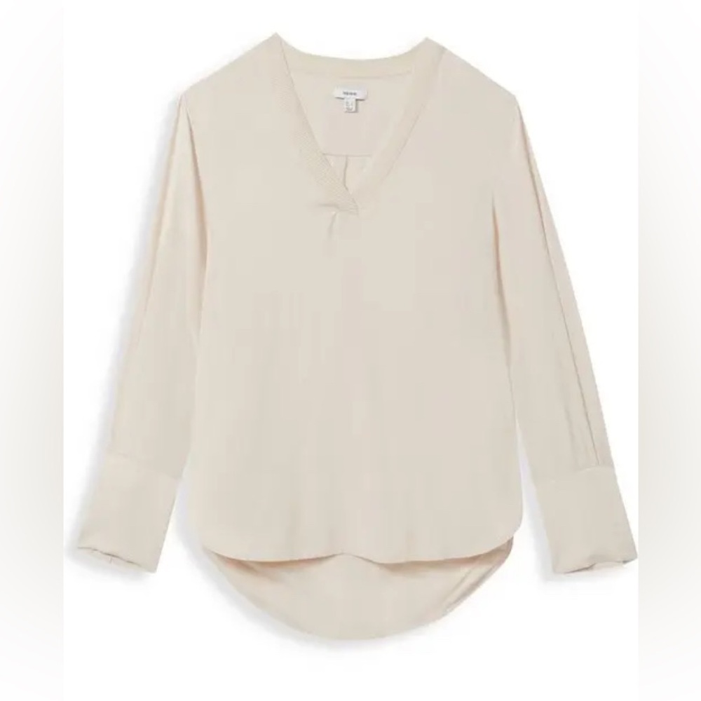 Reiss Tash V-Neck Long Sleeve T